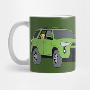 GREEN 4RUNNER WITH DOG Mug